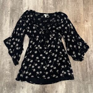 Women's Black Floral Dress